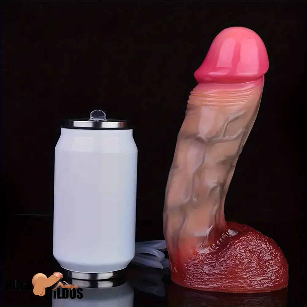 8.9in Soft Big Real Squirting Silicone G Spot Skin-Feel Texture Penis Dildo