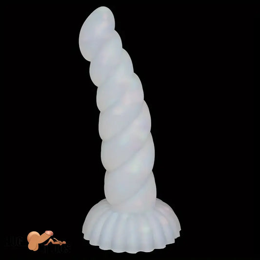 5.43in 8.86in Big Lifelike Jelly Glowing Dildo With Sucker Sex Toy Advancers