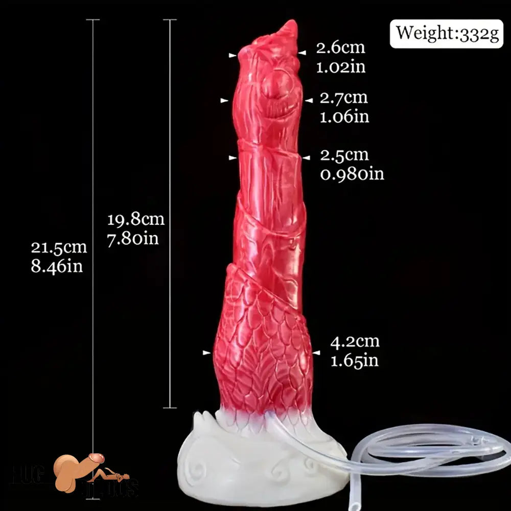 8.46in Body Safe Silicone Big Soft Dragon Dildo For Vagina Suction Cup