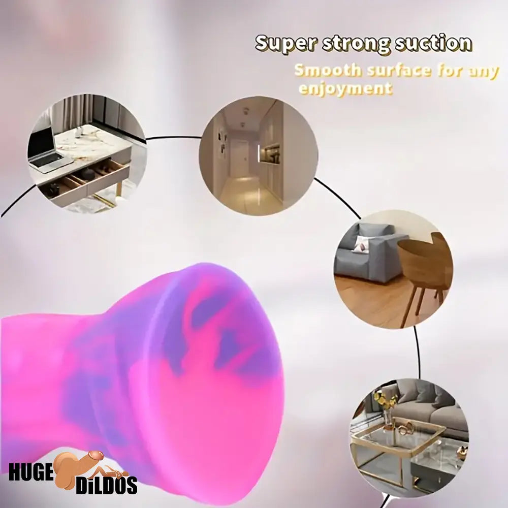 6.89in Body Safe Silicone Soft Odd Dildo For Women Men Sex Suction Cup