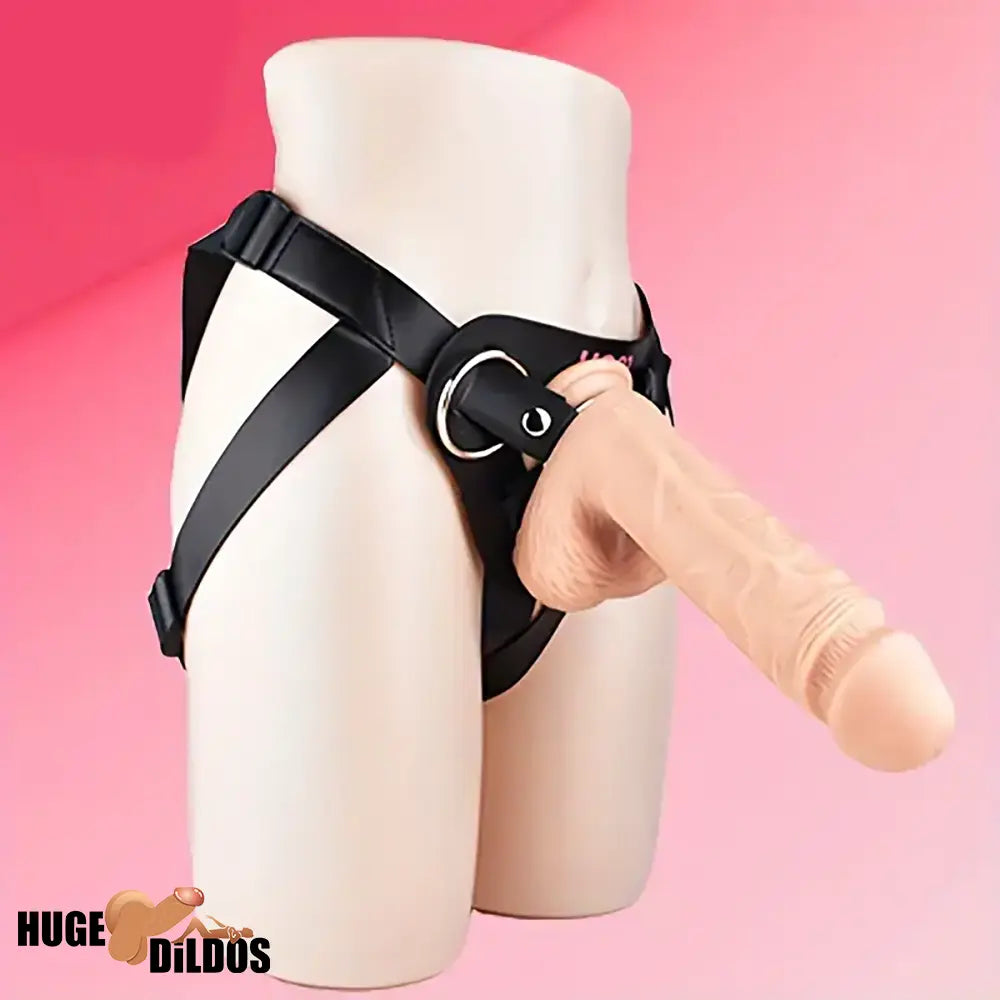 10.01in Silicone Soft Big Strap On Wearable Durable Dildo For Women