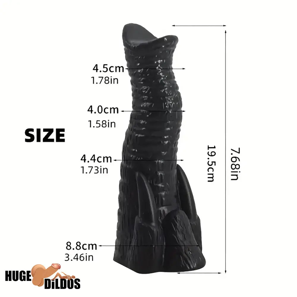 7.68in Elephant Animal Real Cock Dildo Penis Anal Expander For Beginners