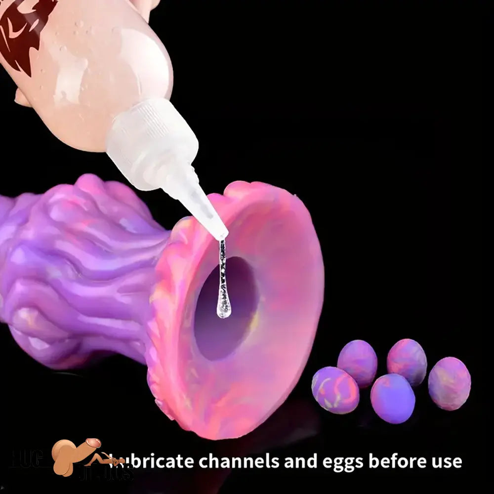7.99in Luminous Ovipositor Silicone Dildo For Anal Vaginal G Spot Stimulation