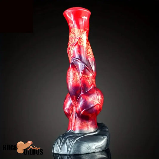 9.57in Animal Big Dog Silicone Soft G Spot Dildo With Strong Suction Base