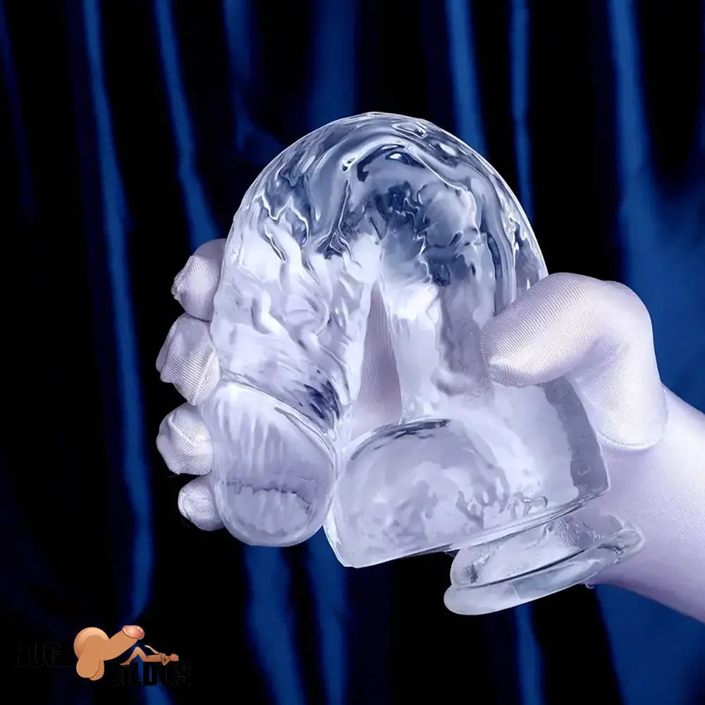 7.28in Clear Top Quality Crystal Dildo For Women Men G-Spot Vaginal Love