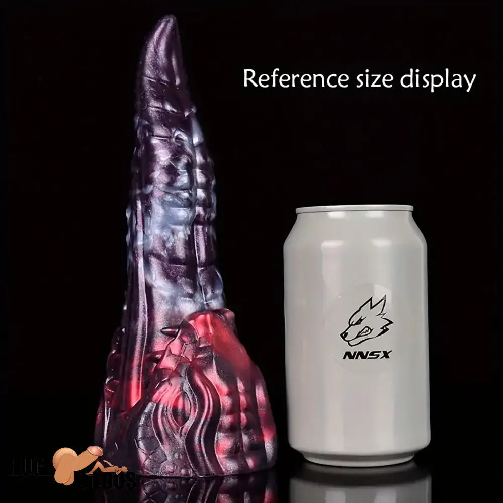 8.18in Dragon Monster Real Silicone Soft Dildo Penis Anal Expander Play