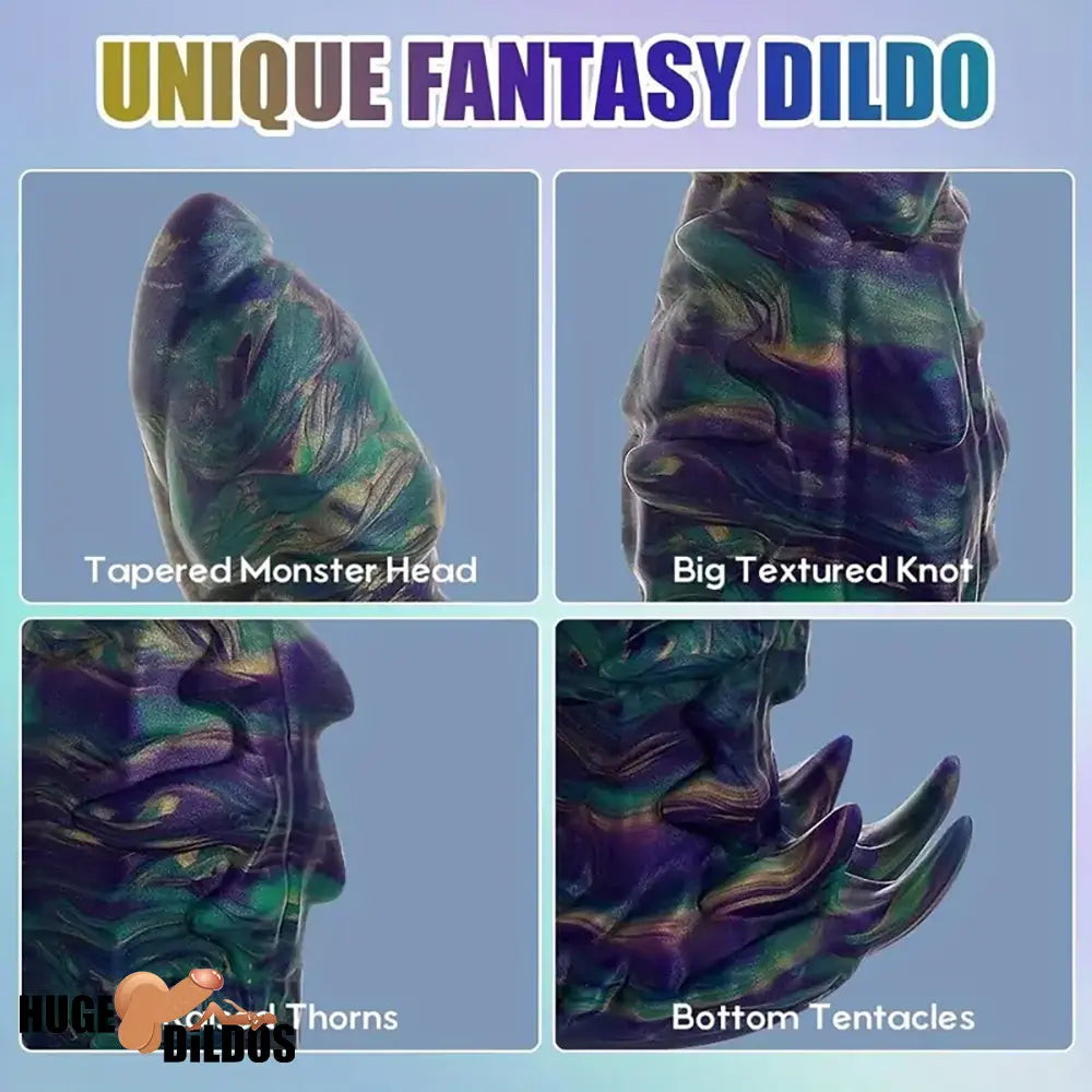 9.84in Body Safe Silicone Big Soft Monster Dildo For Body-Safe Suction Cup