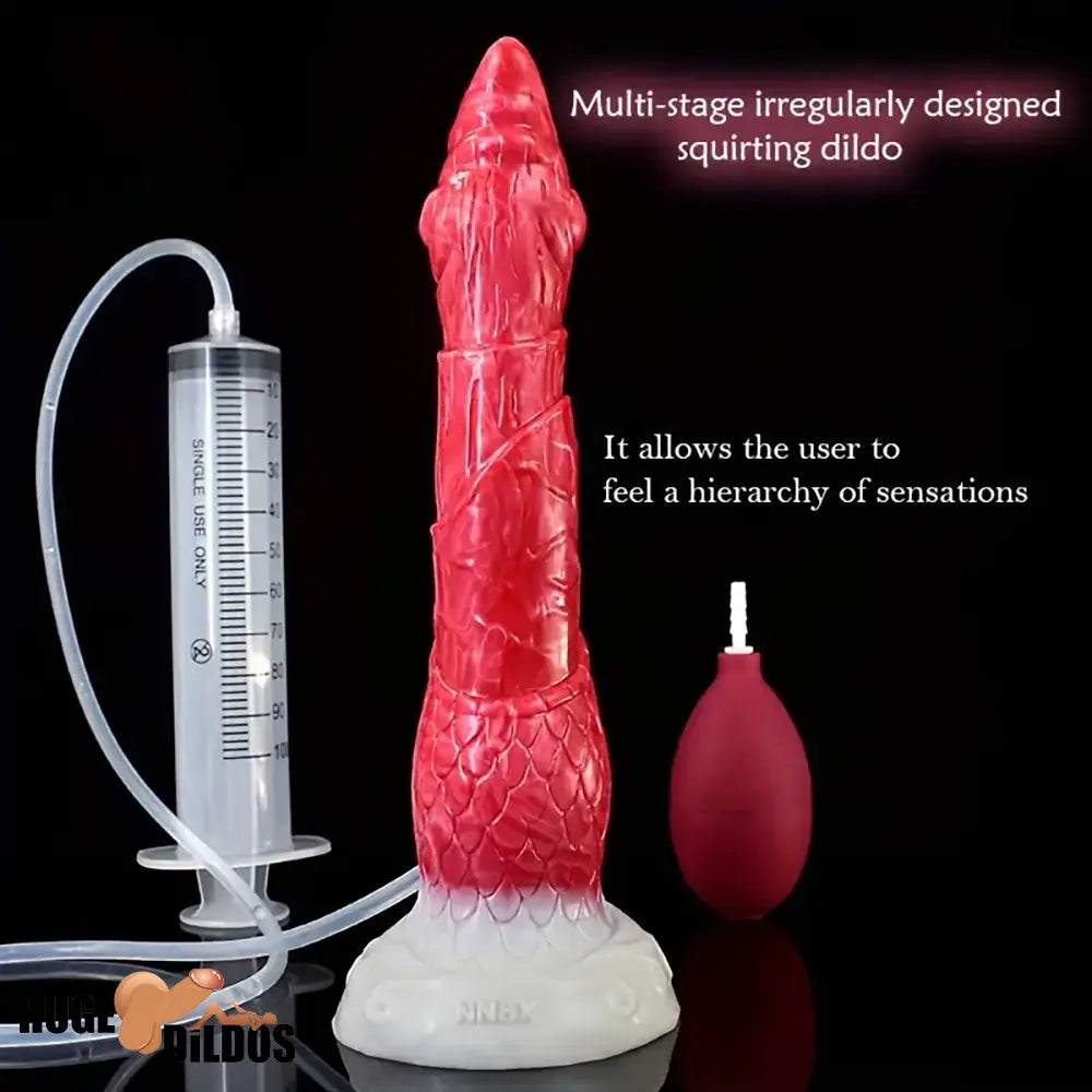 8.46in Body Safe Silicone Big Soft Dragon Dildo For Vagina Suction Cup