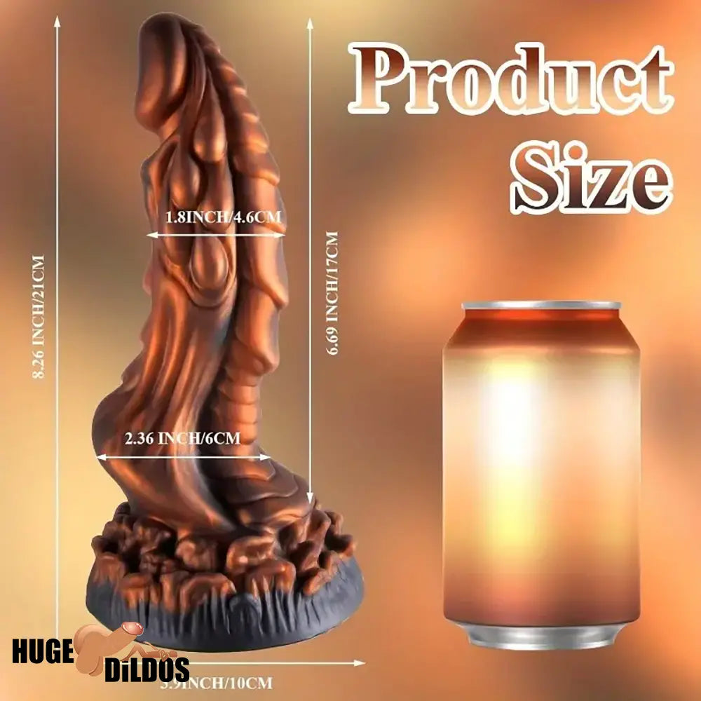 7.1in 8.26in 9.44in Premium Dragon Big Silicone Soft Dildo For Women
