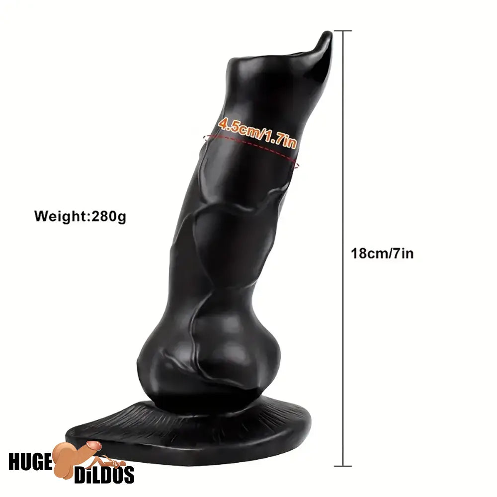 7in Real Animal Dog Knot Dildo Penis Anal Expander For Sex Stimulation