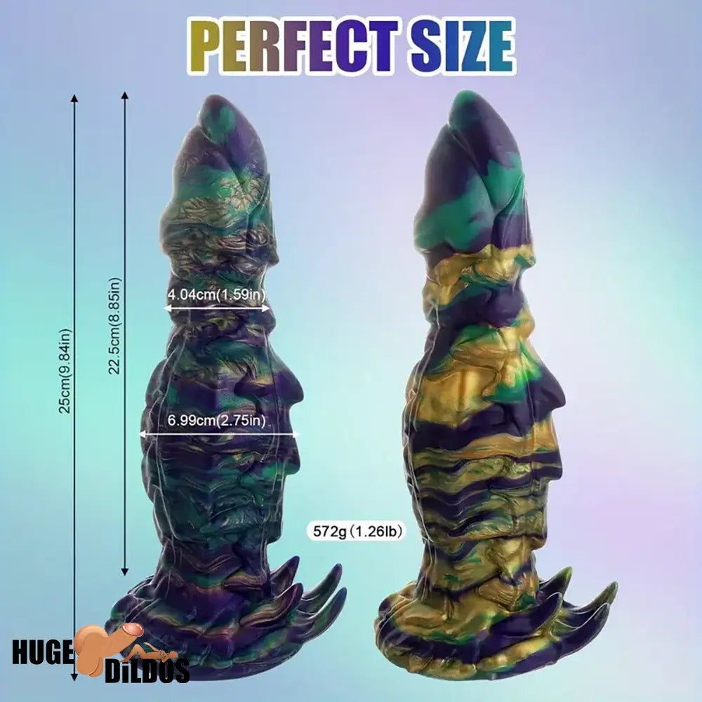 9.84in Body Safe Silicone Big Soft Monster Dildo For Body-Safe Suction Cup