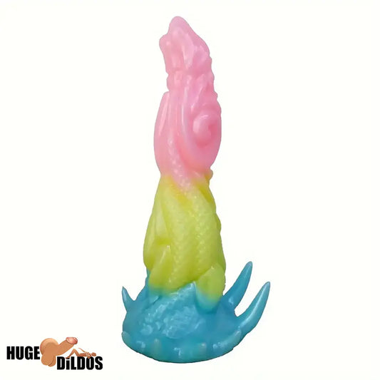 9.06in Silicone Dragon Big Soft Dildo For G-Spot Anal Stimulation Sex Clit