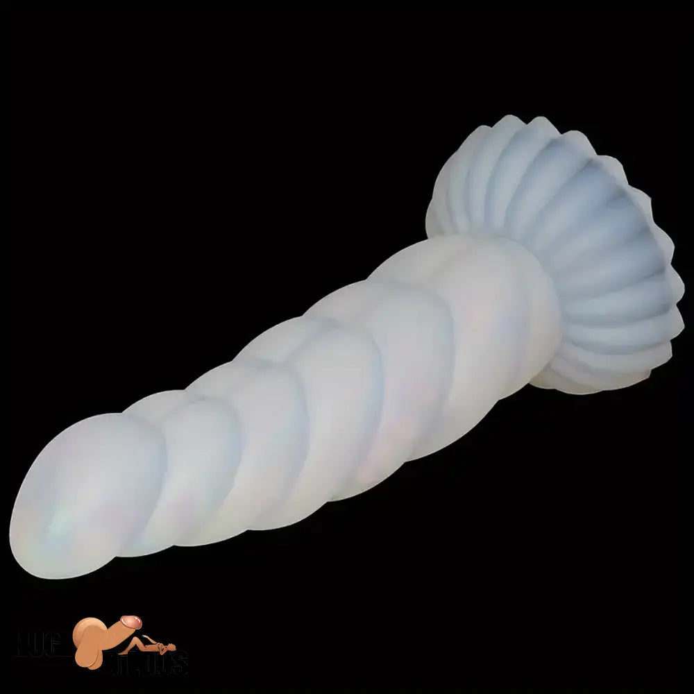 5.43in 8.86in Big Lifelike Jelly Glowing Dildo With Sucker Sex Toy Advancers
