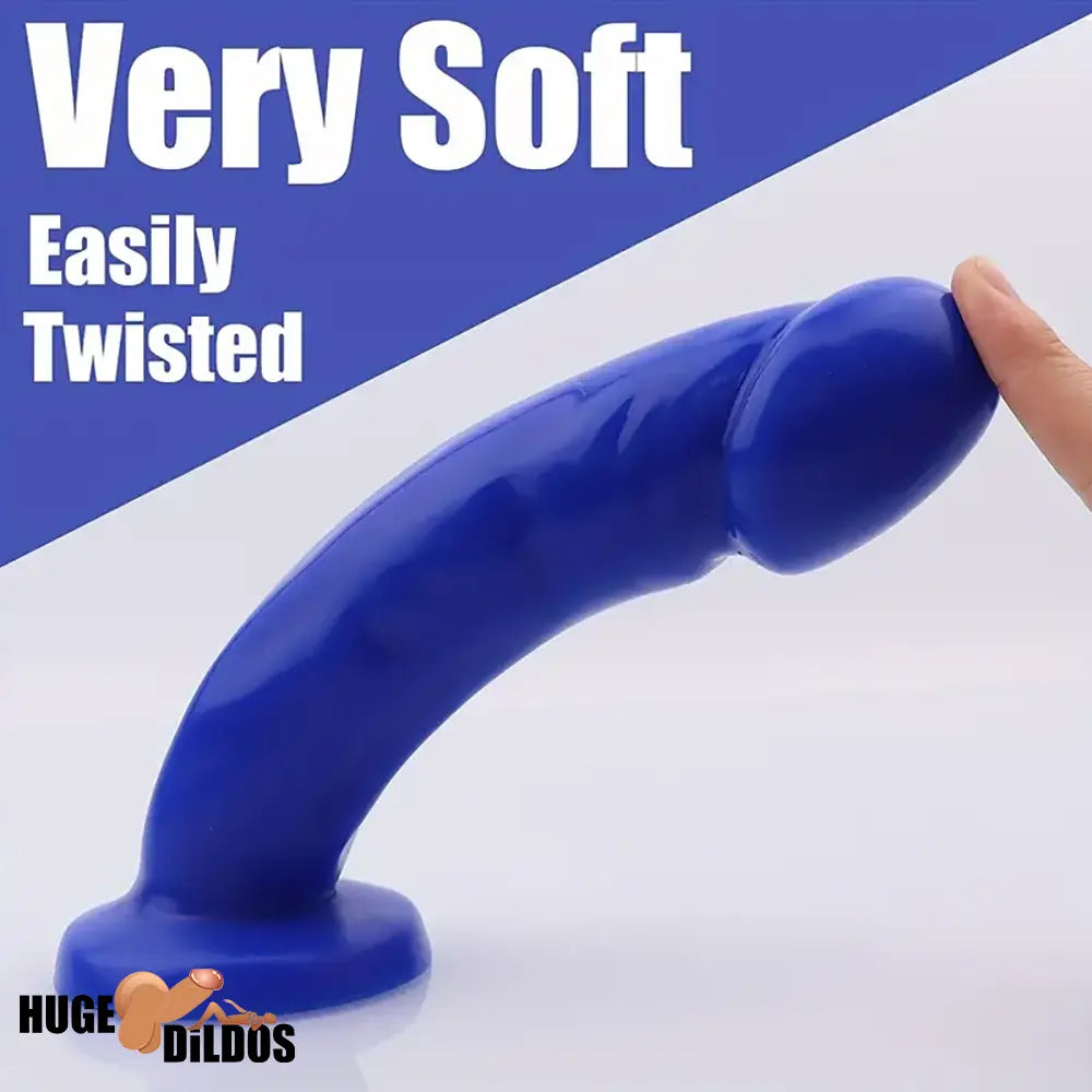 7.6in Body Safe Silicone Soft Body-Safe Dildo For Strong Suction Cup