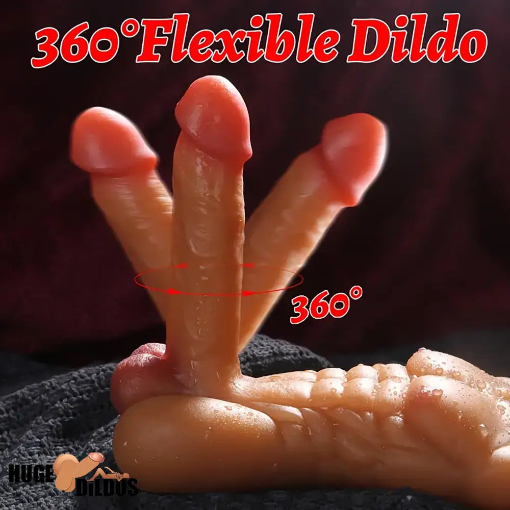 5in Premium Real Silicone Soft Dildo With 1.5lb Muscle Sex Toy Doll Torso