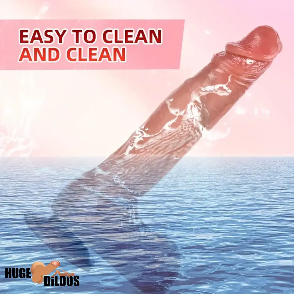 10.43in Soft Big Real Looking Silicone G Spot Skin-Feel Texture Cock Dildo