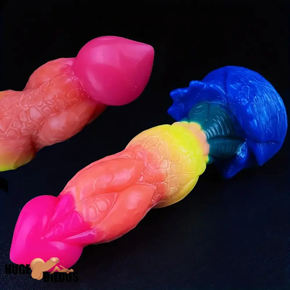 8.07in Silicone Fantasy Monster Big Soft Dildo For G-Spot Clit Stimulation