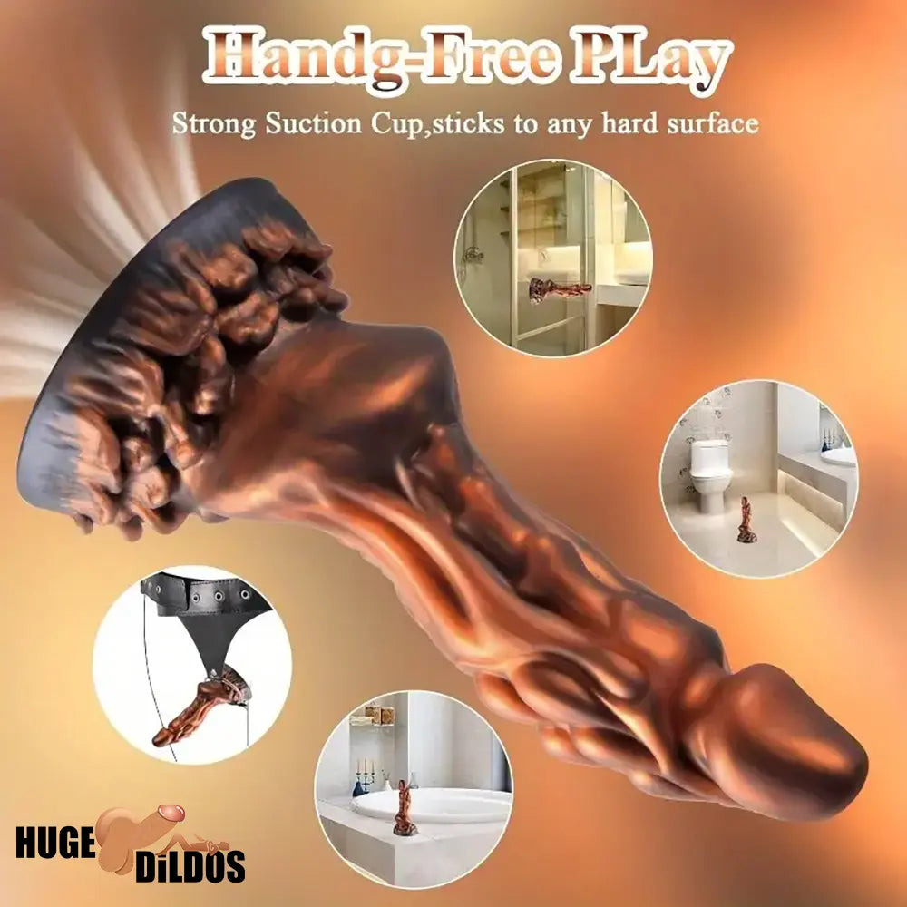 7.1in 8.26in 9.44in Premium Dragon Big Silicone Soft Dildo For Women