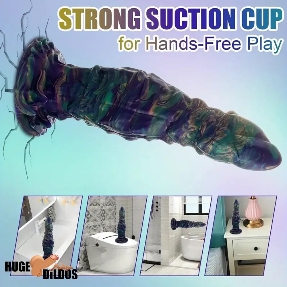 9.84in Body Safe Silicone Big Soft Monster Dildo For Body-Safe Suction Cup