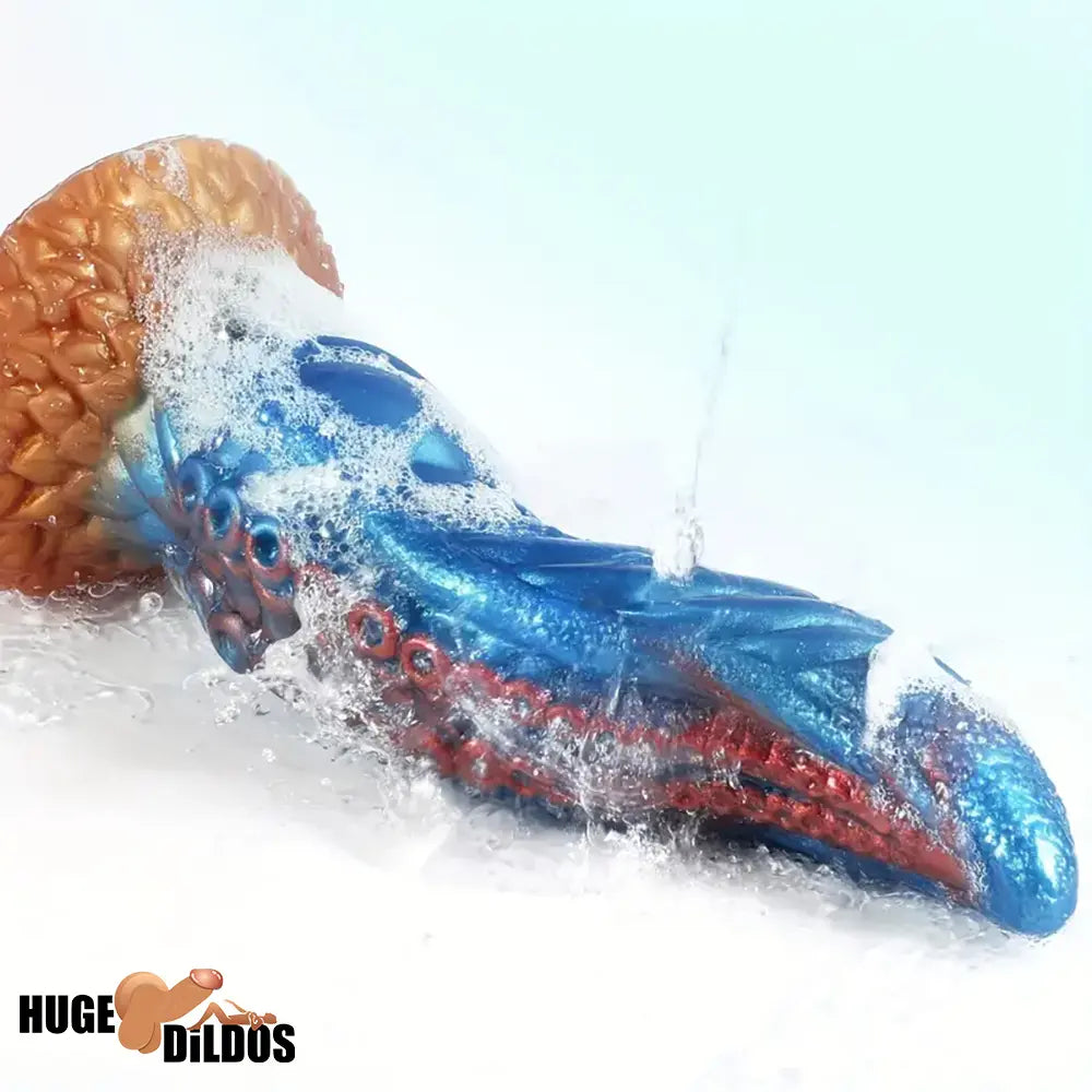 9.4in Silicone Octopus Tentacle Fantasy Thick Big Soft Dildo For Sex Toy