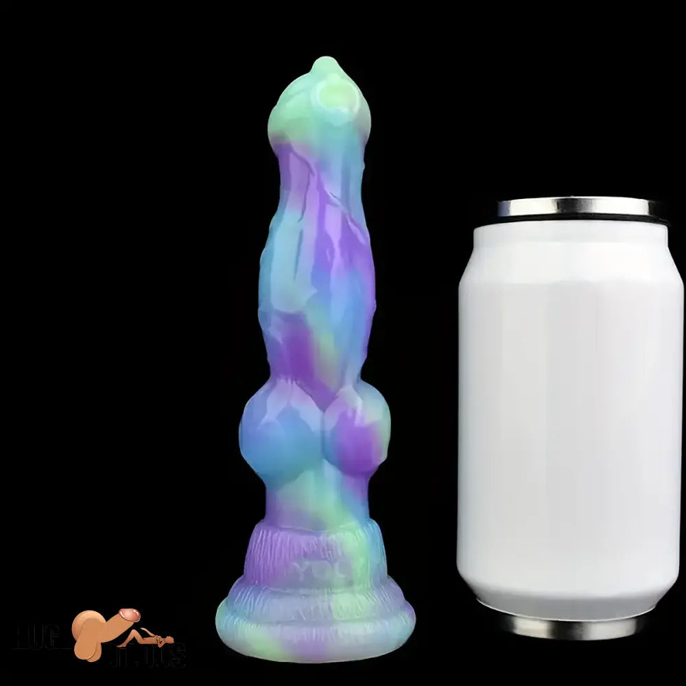 7.09in Fantasy Monster Dog Knot Silicone Soft Cock Dildo For Anus Play