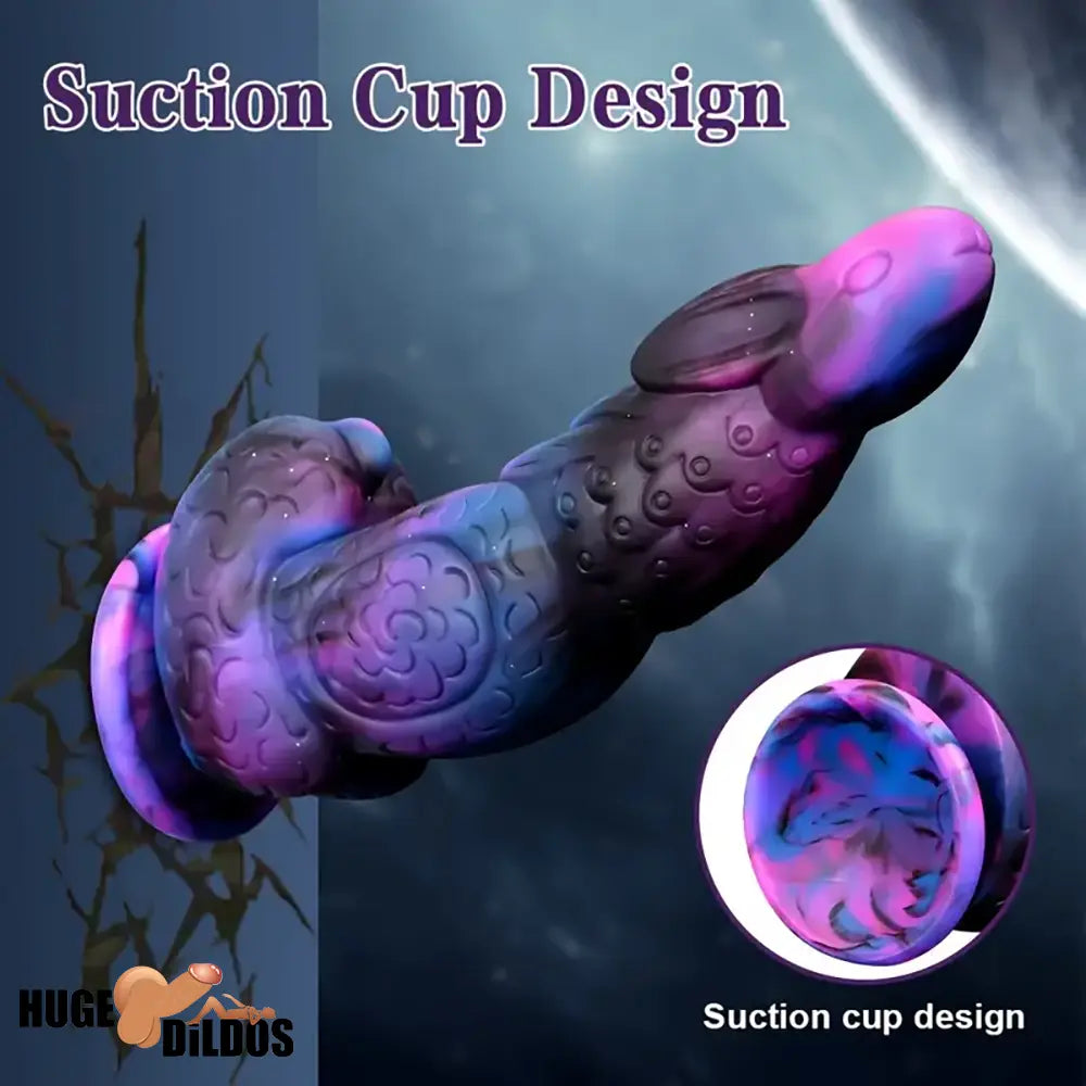 8.5in Silicone Dragon Soft Dildo For Women With Rabbit Head Adult Dick Toy