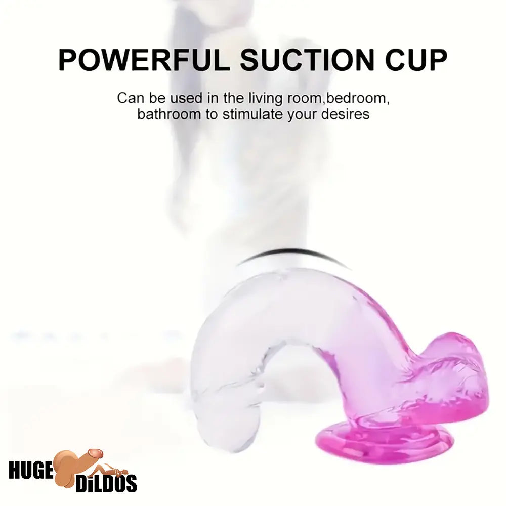 7.87in Realistic Women Men Dildo For Clit Masturbation With Suction Cup