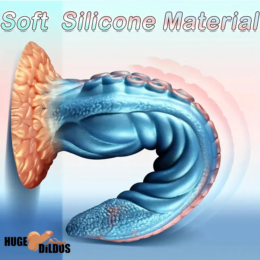 9.4in Silicone Octopus Tentacle Fantasy Thick Big Soft Dildo For Sex Toy