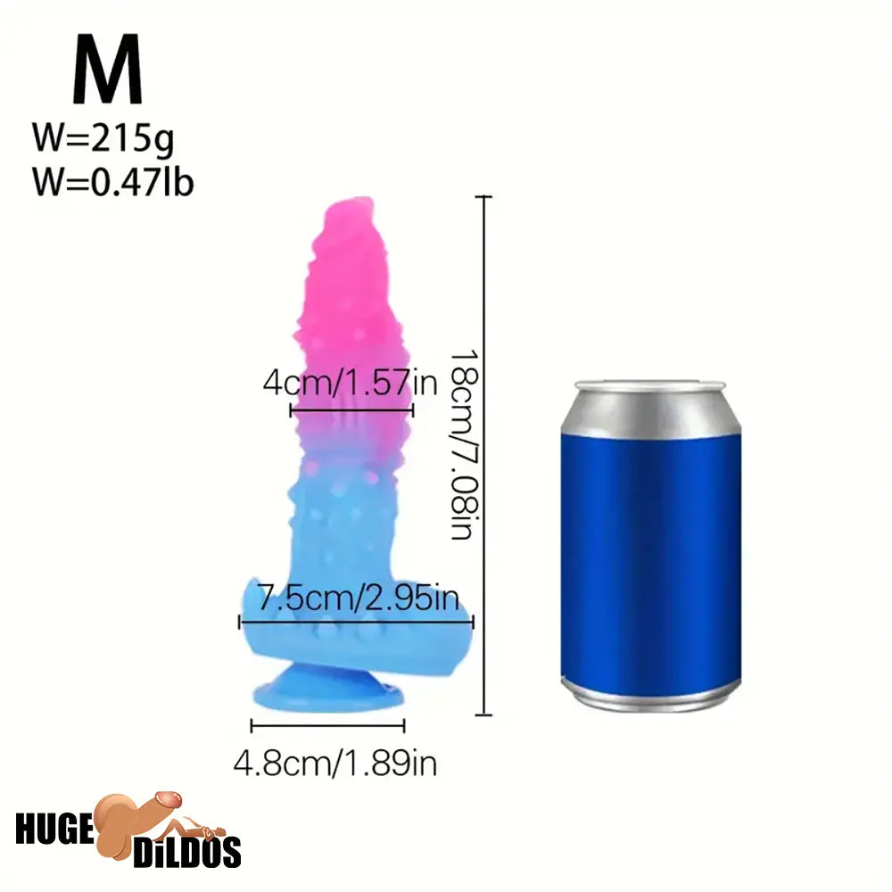 6.3in 7.08in 7.87in 9.05in 10.23in Silicone Fantasy Soft Dildo Hands-Free Play