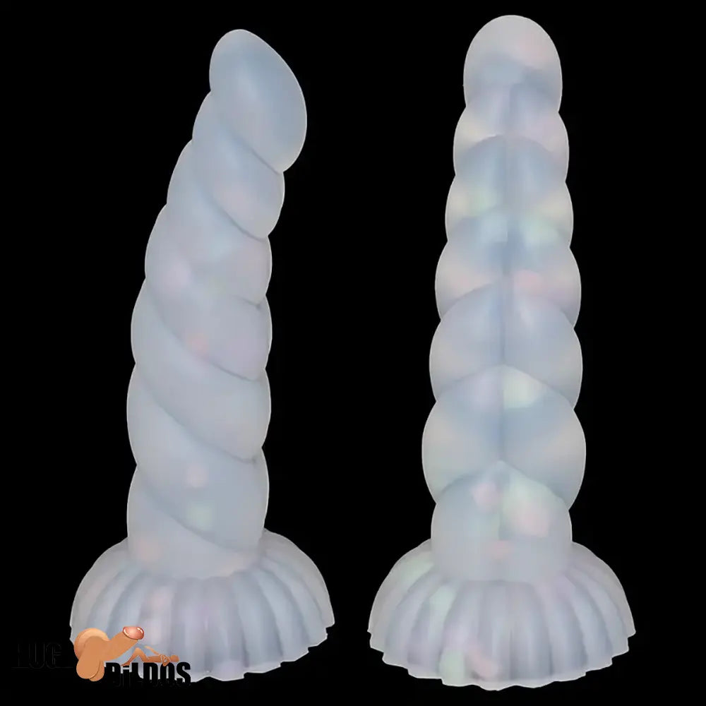 5.43in 8.86in Big Lifelike Jelly Glowing Dildo With Sucker Sex Toy Advancers