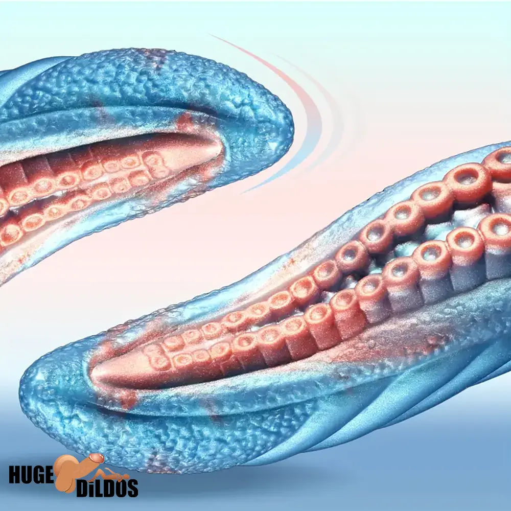 9.4in Silicone Octopus Tentacle Fantasy Thick Big Soft Dildo For Sex Toy