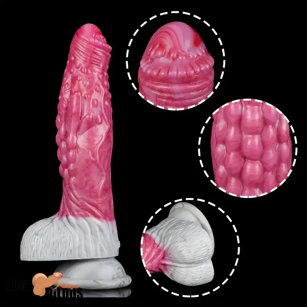 7.67in Silicone Fantasy Soft Dildo For G-Spot Anal Stimulation Adult Sex