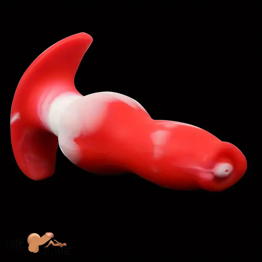 5.98in 7.55in 8.66in Fantasy Monster Silicone Soft Animal Dog Knotted Dildo