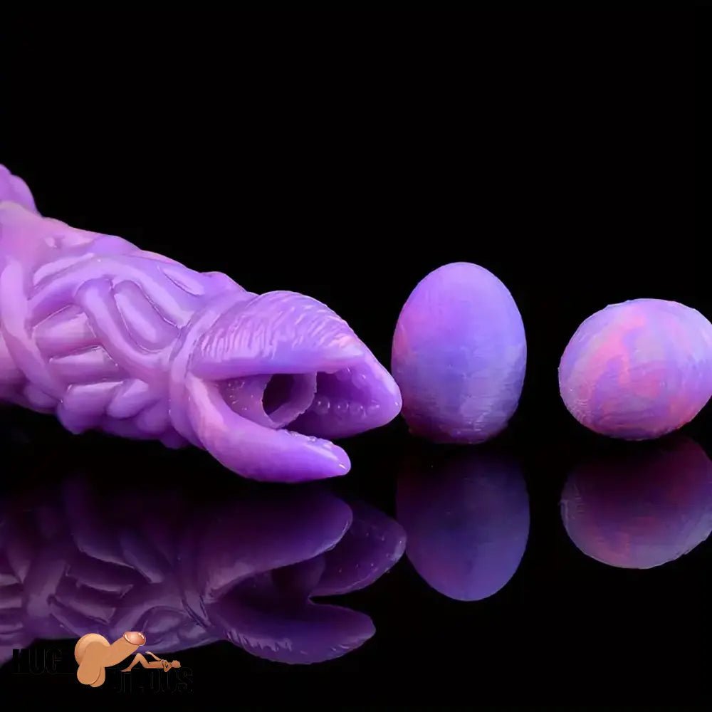 7.99in Luminous Ovipositor Silicone Dildo For Anal Vaginal G Spot Stimulation