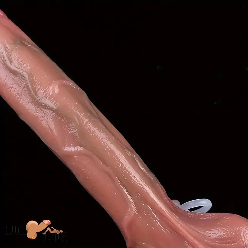 9.45in Silicone Ejaculating Large Soft Dildo For Clit Strong Suction Cup