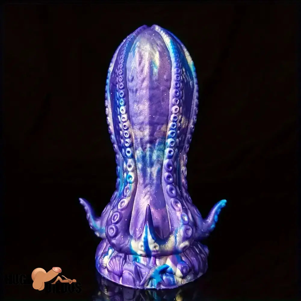 5.5in 6.3in 8.26in 9.64in Gourd Egg Starry Sky Silicone Tentacle Clit Dildo