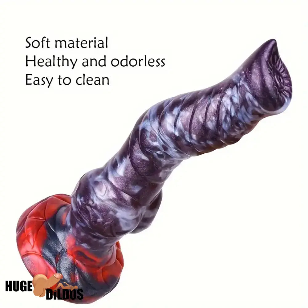 7.87in 7.99in 9.25in Soft Silicone Dog Dildo For Clit Penis Massage