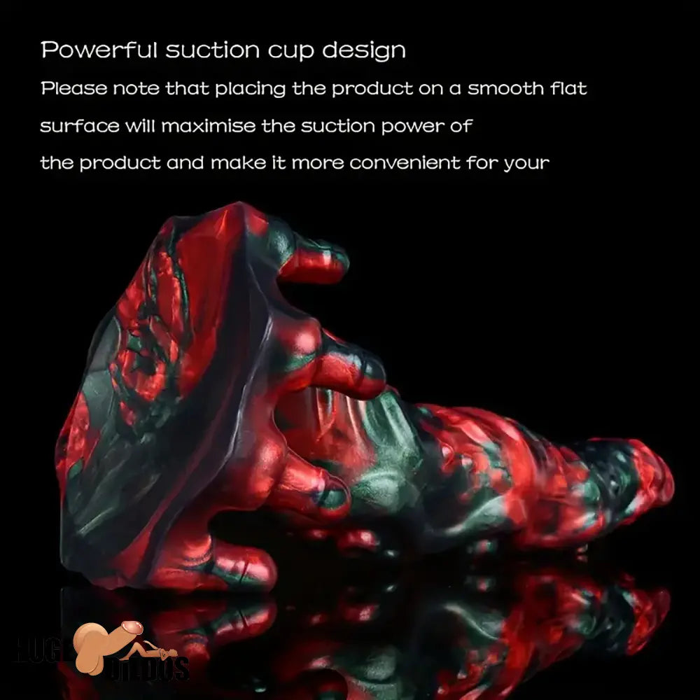 8.46in Red Devils Fantasy Big Monster Silicone Soft Dildo Love Penis