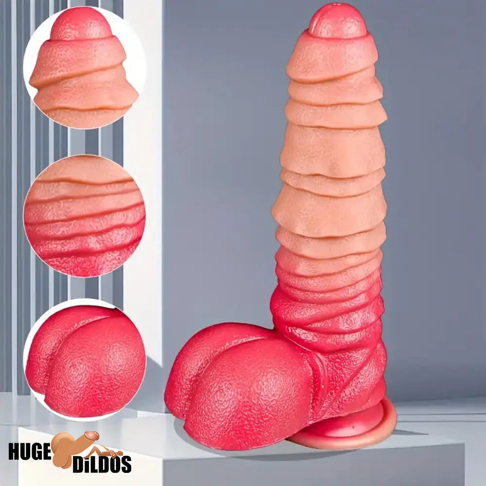 8.26in Fantasy Silicone Real Big Soft Dildo For Anal Vaginal Sex Toy
