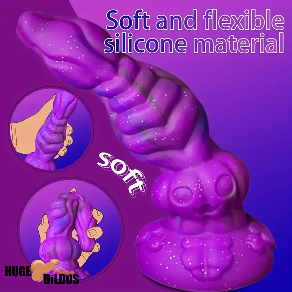 9.4in Soft Liquid Silicone Big Alien Dildo For Orgasm Masturbation Anus