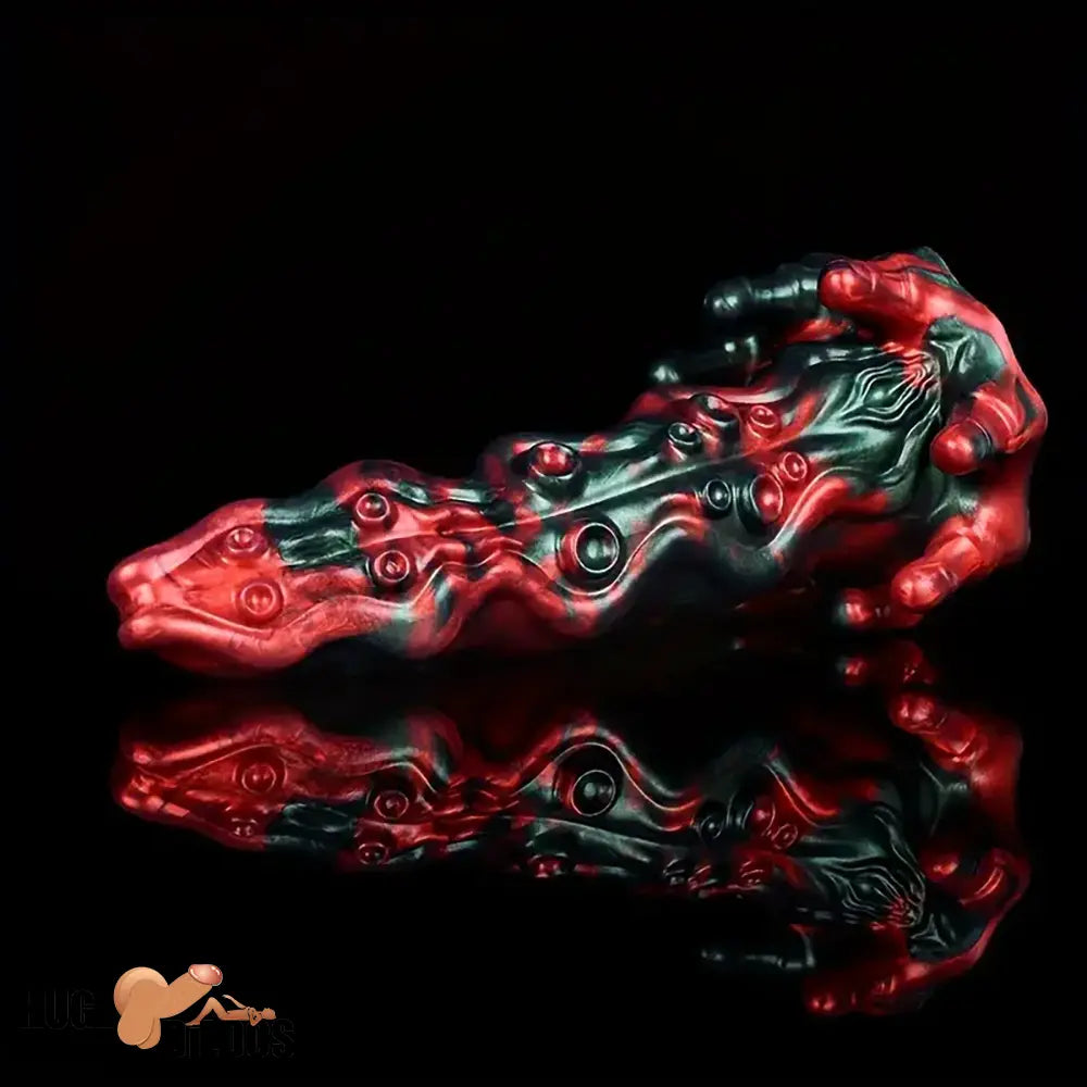 8.46in Red Devils Fantasy Big Monster Silicone Soft Dildo Love Penis