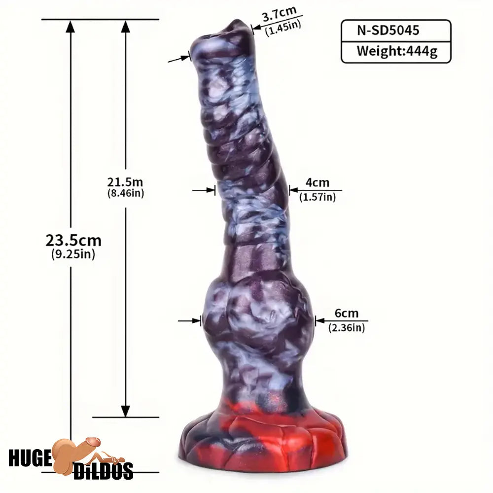 7.87in 7.99in 9.25in Soft Silicone Dog Dildo For Clit Penis Massage