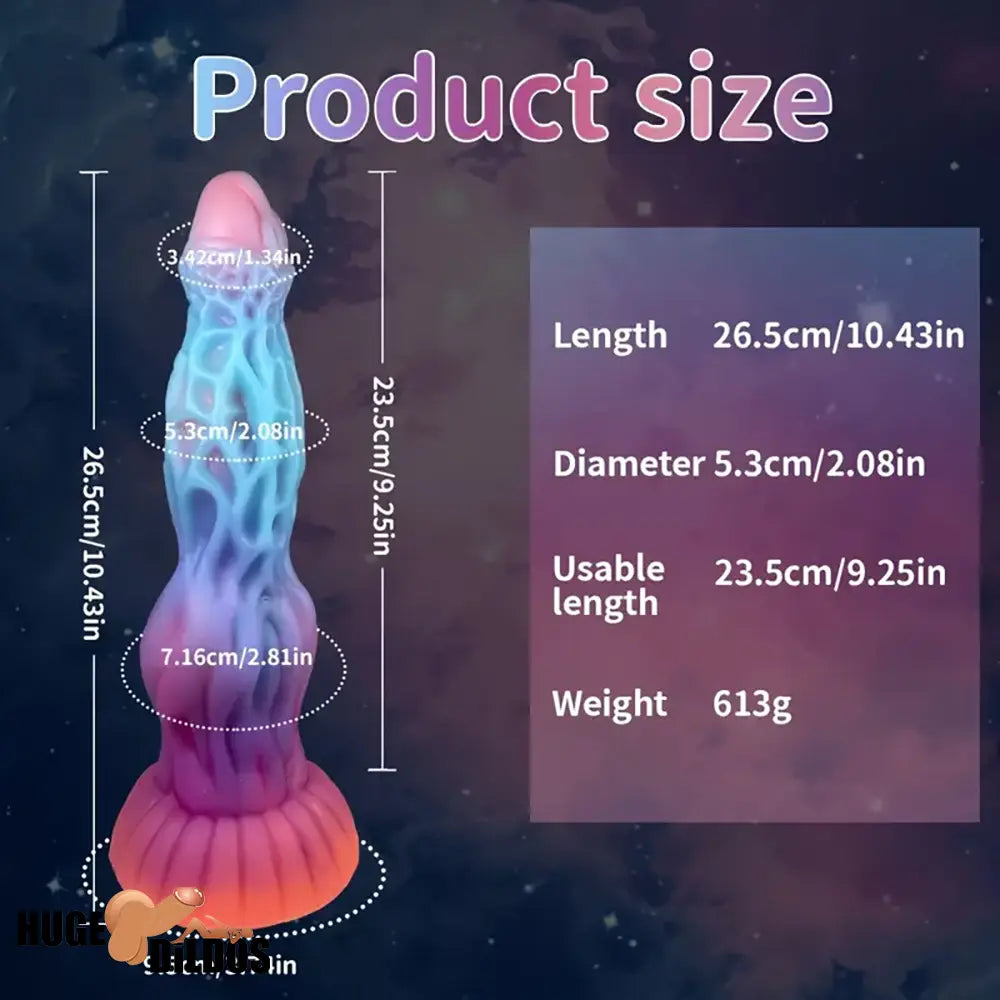 10.43in Luminous Fantasy Monster Silicone Soft Big Dildo Love Real