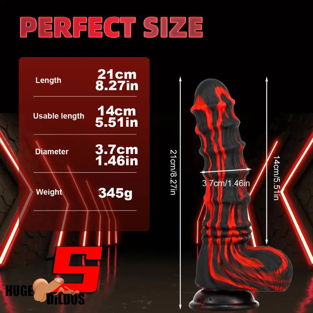 8.27in 9.45in 10.83in Silicone Soft Big Animal Horse Fantasy Dildo