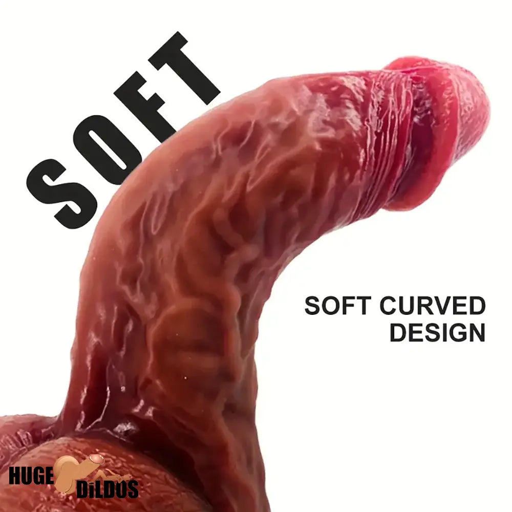 9.84in Silicone Thick Large Soft Dildo For Women With Useful Suction Cup