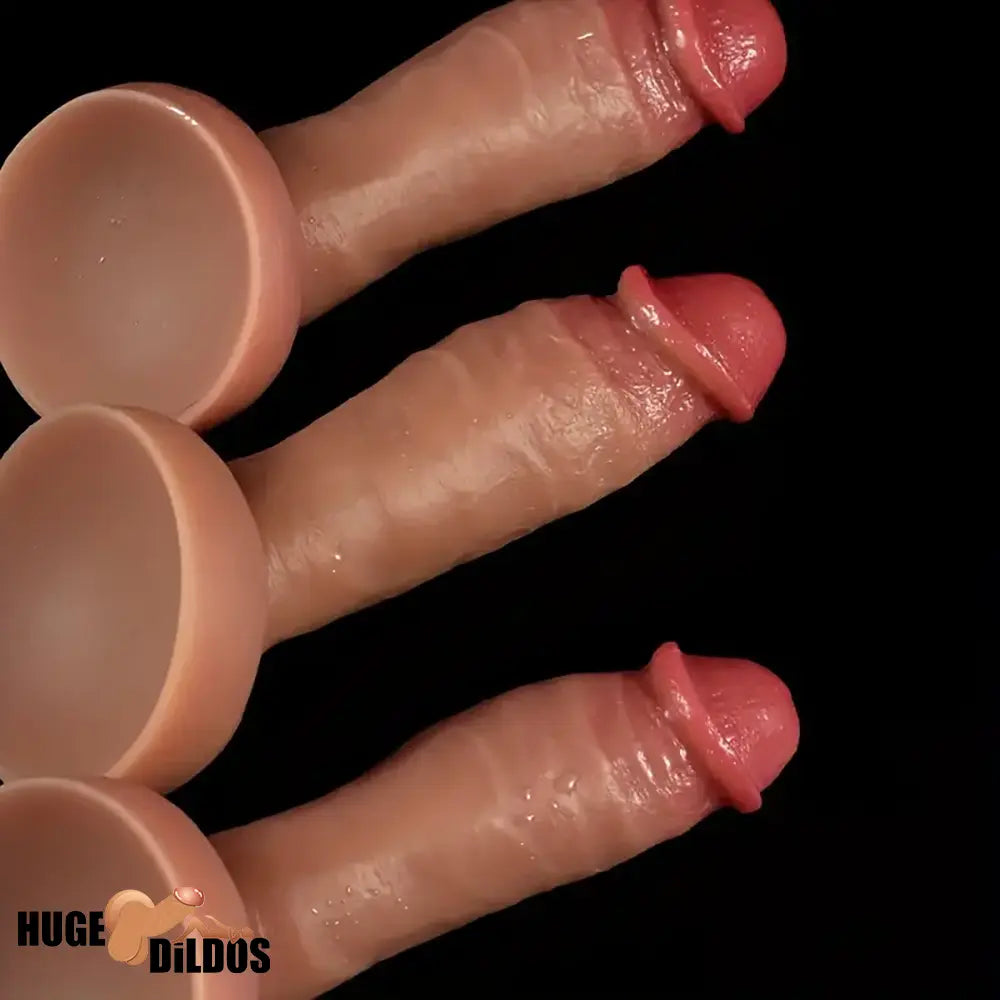 8.66in 9in 9.25in Real Skin Silicone Soft Penis Dildo For Women Clit