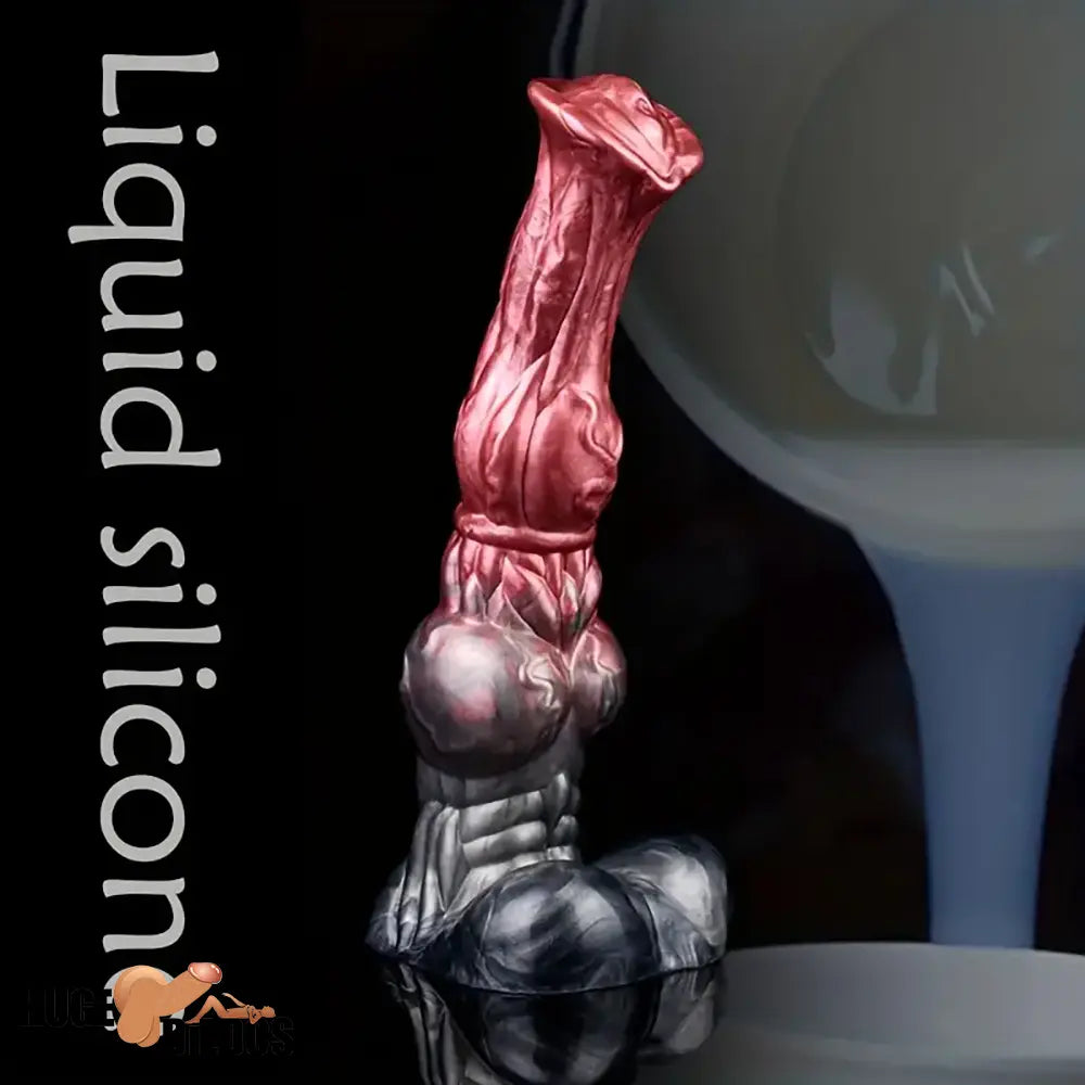 10.23in Large Animal Horse Cock Fantasy Silicone Soft Dildo Cock