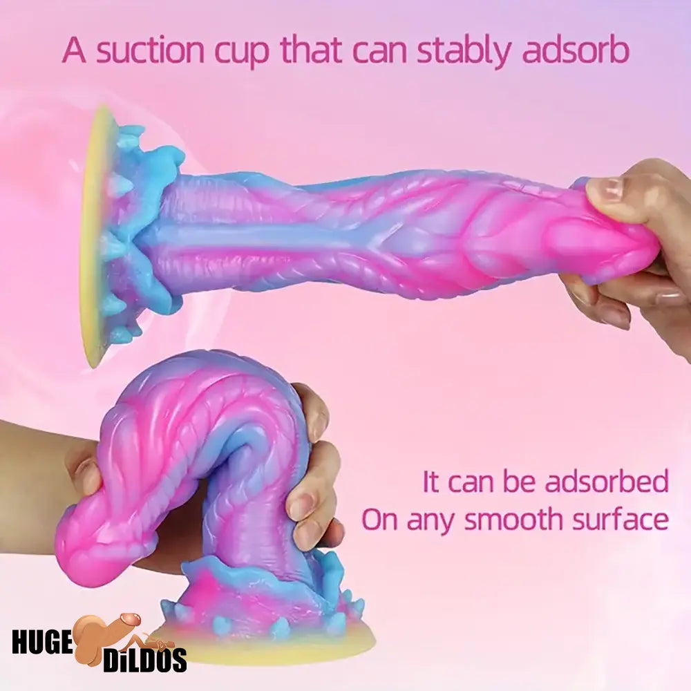 8.6in Silicone Soft Monster Dildo Big Female Masturbator For Prostate
