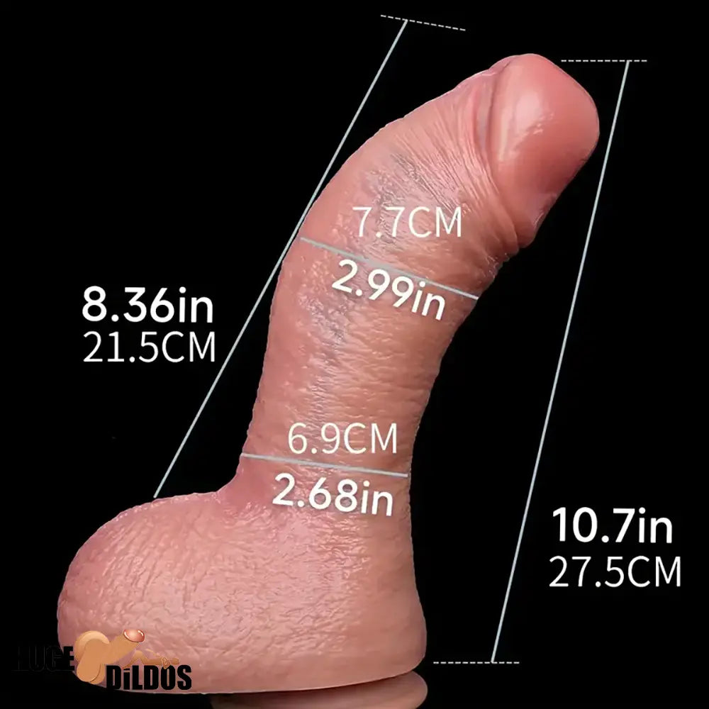 10.7in Soft Silicone Big Dildo For Female Pleasure Couple Flirting Sex