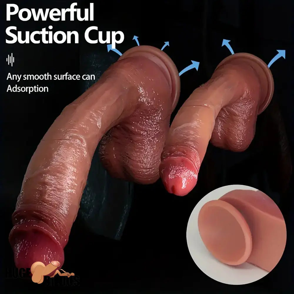 9.05in 10.43in 11.02in 12.2in 13.58in Soft Silicone Big Penis Anal Dildo